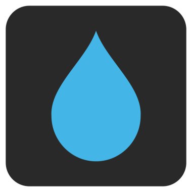 Düz kare vektör simge damla