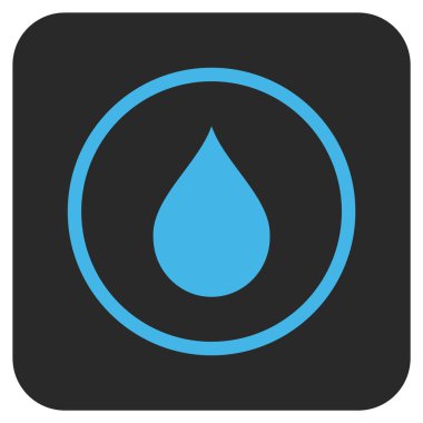 Düz kare vektör simge damla