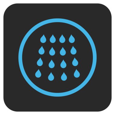 Damla düz kare vektör simgesi