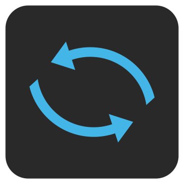 Exchange oklar düz kare vektör simgesi