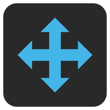 Düz kare vektör simgesini genişletin