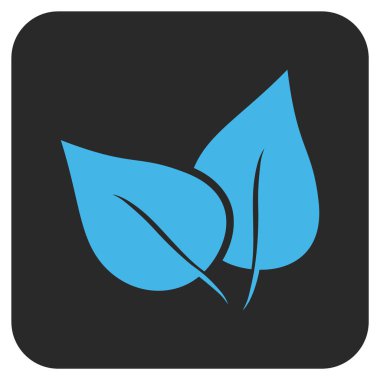 Flora Bitki düz kare vektör simgesi