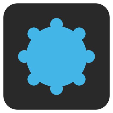 Vites düz kare vektör simgesi