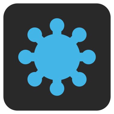 Vites düz kare vektör simgesi