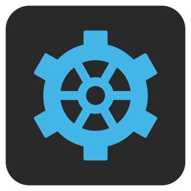 Vites düz kare vektör simgesi