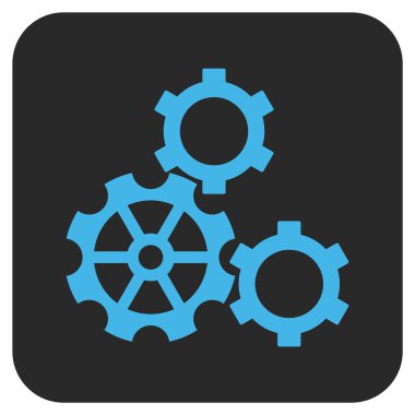 Vites düz kare vektör simgesi