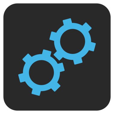 Vites düz kare vektör simgesi