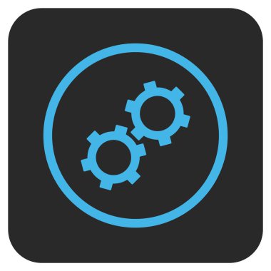 Vites düz kare vektör simgesi