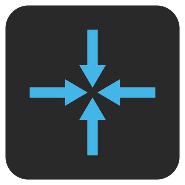 Etkisi oklar düz kare vektör simgesi