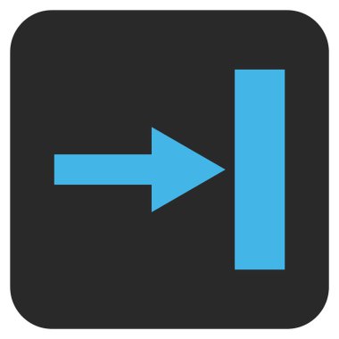 Vektör simgesi doğru düz kare taşı