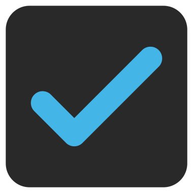 Tamam düz kare vektör simgesi