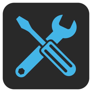 Seçenekleri düz kare vektör simgesi