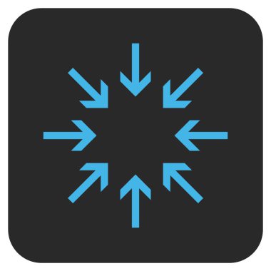 Basınç oklar düz kare vektör simgesi