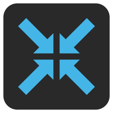 Basınç oklar düz kare vektör simgesi