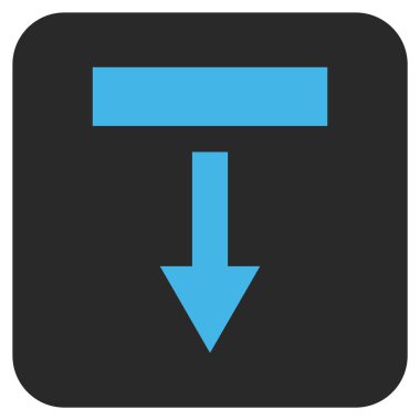 Düz kare vektör simgesi çekin