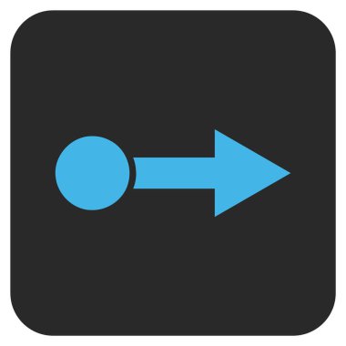 Vektör simge düz kare doğru çekin