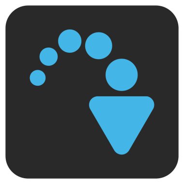 Düz kare vektör simge Yinele