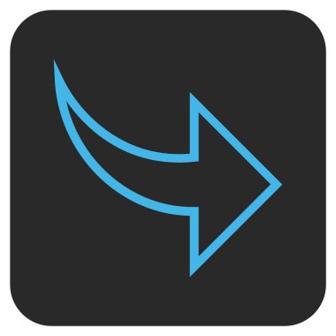 Düz kare vektör simge Yinele