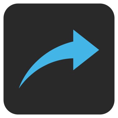 Düz kare vektör simge Yinele