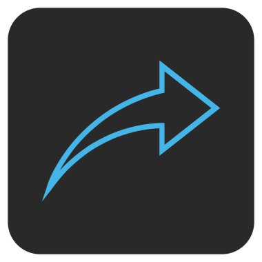 Düz kare vektör simge Yinele