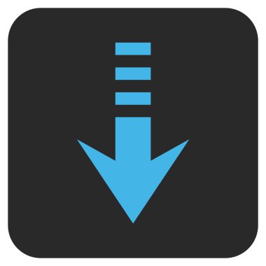 Düz kare vektör simgesi gönder