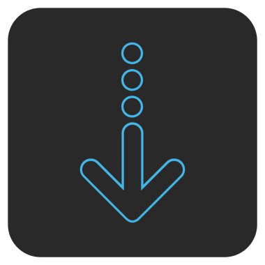 Düz kare vektör simgesi gönder