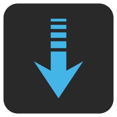 Düz kare vektör simgesi gönder