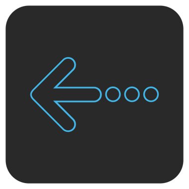 Vektör simge sol düz kare göndermek