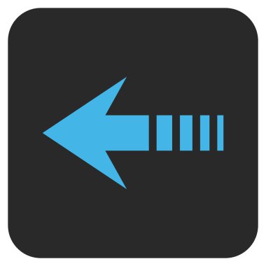 Vektör simge sol düz kare göndermek