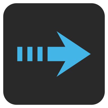 Vektör simgesi doğru düz kare göndermek