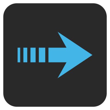 Vektör simgesi doğru düz kare göndermek