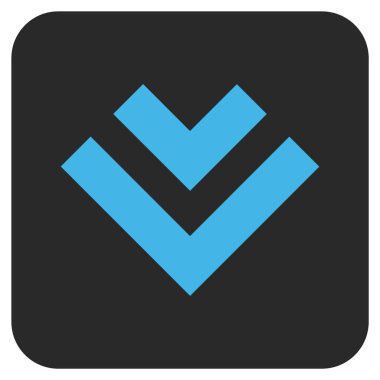 Düz kare vektör simgesi kaydır