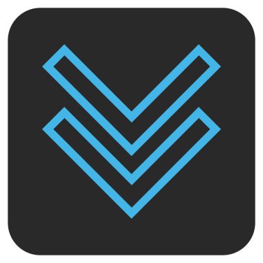 Düz kare vektör simgesi kaydır