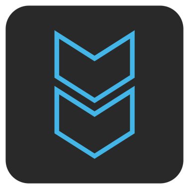 Düz kare vektör simgesi kaydır