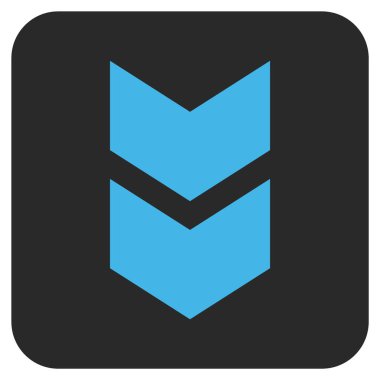 Düz kare vektör simgesi kaydır