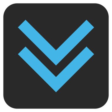 Düz kare vektör simgesi kaydır