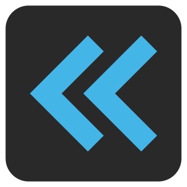 Sol düz kare vektör simge vardiya