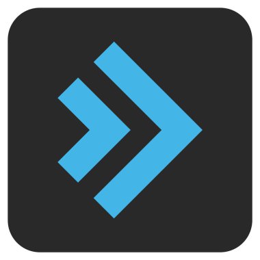 ÜST KRKT değil düz vektör simgesi kare