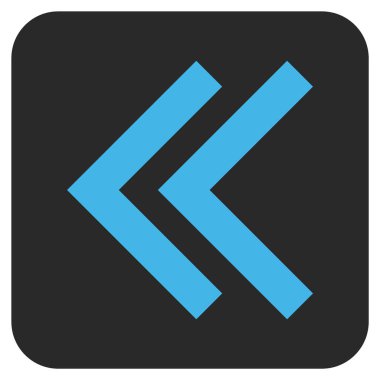 Sol düz kare vektör simge vardiya