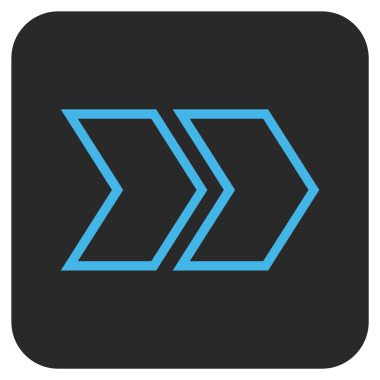 ÜST KRKT değil düz vektör simgesi kare