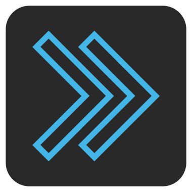 ÜST KRKT değil düz vektör simgesi kare