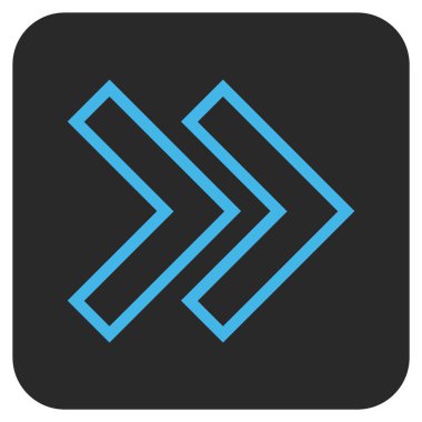 ÜST KRKT değil düz vektör simgesi kare