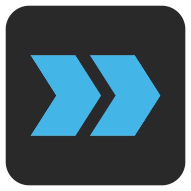 ÜST KRKT değil düz vektör simgesi kare