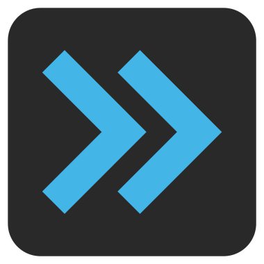 ÜST KRKT değil düz vektör simgesi kare