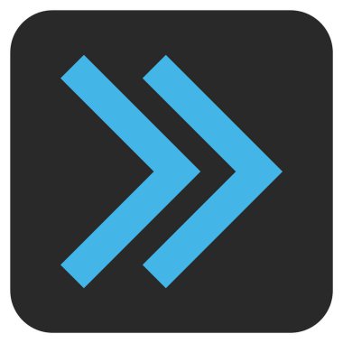 ÜST KRKT değil düz vektör simgesi kare