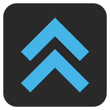 Düz kare vektör simge kayması