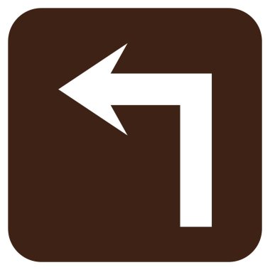 Sol düz kare vektör simge açmak