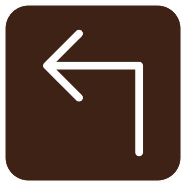 Sol düz kare vektör simge açmak