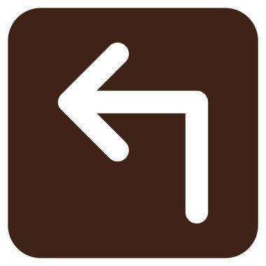 Sol düz kare vektör simge açmak