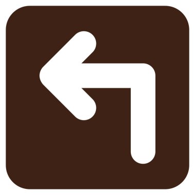 Sol düz kare vektör simge açmak